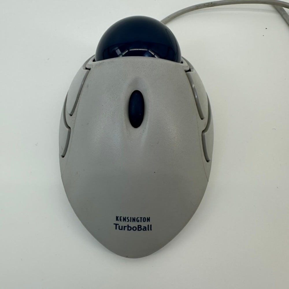 Kensington TurboBall Model 64227 Wired Trackball Mouse USB Gray